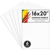 image:imageAmericanflat 12 Pack 9x12 Inch Artist Painting Canvas Panels  100 Cotton Blank Canvas Boards for Acrylic Oil Painting and More6 Pack  16x20