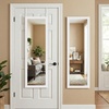 image:imageAmericanflat 15x51 Over The Door Mirror  Hanging Full Length Mirrors with Engineered Wood  Modern Mirror for Bathroom Bedroom Living Room  Mirrors for Wall Display and Home Decor  BlackWhite