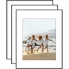 image:imageAmericanflat 5x7 Picture Frame 12Pack  Matted to 4x6  Black  Frontloading design Shatterresistant glass fits photos posters and art3 Pack  With Mat