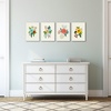 image:imageAmericanflat Folk Art Flowers By Annie Bailey  4 Piece Wrapped Canvas Set 11x14