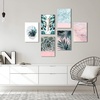 image:imageAmericanflat Modern Tropical By Emanuela Carratoni  6 Piece Wrapped Canvas Set 11x14 Multicolored Set of 6