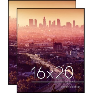 image:imageAmericanflat 5x7 Picture Frame 12Pack  Matted to 4x6  Black  Frontloading design Shatterresistant glass fits photos posters and art2 Pack  Without Mat
