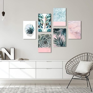 image:imageAmericanflat Modern Tropical By Emanuela Carratoni  6 Piece Wrapped Canvas Set 11x14 Multicolored Set of 6