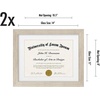 image:imageAmericanflat 11x14 Diploma Frame 4Pack  Matted to 85x11  Black  Engineered Wood construction Shatterresistant glass displays diplomas certificates and documents use with or without matDriftwood