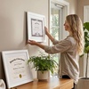 image:imageAmericanflat 11x14 Diploma Frame 4Pack  Matted to 85x11  Black  Engineered Wood construction Shatterresistant glass displays diplomas certificates and documents use with or without matWhite