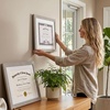 image:imageAmericanflat 11x14 Diploma Frame 4Pack  Matted to 85x11  Black  Engineered Wood construction Shatterresistant glass displays diplomas certificates and documents use with or without matDriftwood