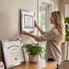 image:imageAmericanflat 11x14 Diploma Frame 4Pack  Matted to 85x11  Black  Engineered Wood construction Shatterresistant glass displays diplomas certificates and documents use with or without matSilver