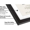 image:imageAmericanflat 11x14 Diploma Frame 4Pack  Matted to 85x11  Black  Engineered Wood construction Shatterresistant glass displays diplomas certificates and documents use with or without matBlack