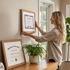 image:imageAmericanflat 11x14 Diploma Frame 4Pack  Matted to 85x11  Black  Engineered Wood construction Shatterresistant glass displays diplomas certificates and documents use with or without matDark Oak