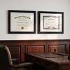 image:imageAmericanflat 11x14 Diploma Frame 4Pack  Matted to 85x11  Black  Engineered Wood construction Shatterresistant glass displays diplomas certificates and documents use with or without matBlack