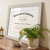 image:imageAmericanflat 11x14 Diploma Frame 4Pack  Matted to 85x11  Black  Engineered Wood construction Shatterresistant glass displays diplomas certificates and documents use with or without matLight Wood