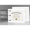 image:imageAmericanflat 11x14 Diploma Frame 4Pack  Matted to 85x11  Black  Engineered Wood construction Shatterresistant glass displays diplomas certificates and documents use with or without matWhite