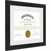 image:imageAmericanflat 11x14 Diploma Frame 4Pack  Matted to 85x11  Black  Engineered Wood construction Shatterresistant glass displays diplomas certificates and documents use with or without matBlack