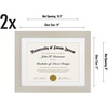 image:imageAmericanflat 11x14 Diploma Frame 4Pack  Matted to 85x11  Black  Engineered Wood construction Shatterresistant glass displays diplomas certificates and documents use with or without matLight Wood