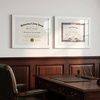 image:imageAmericanflat 11x14 Diploma Frame 4Pack  Matted to 85x11  Black  Engineered Wood construction Shatterresistant glass displays diplomas certificates and documents use with or without matWhite