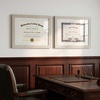 image:imageAmericanflat 11x14 Diploma Frame 4Pack  Matted to 85x11  Black  Engineered Wood construction Shatterresistant glass displays diplomas certificates and documents use with or without matLight Wood