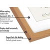 image:imageAmericanflat 11x14 Diploma Frame 4Pack  Matted to 85x11  Black  Engineered Wood construction Shatterresistant glass displays diplomas certificates and documents use with or without matDark Oak