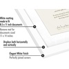 image:imageAmericanflat 11x14 Diploma Frame with ShatterResistant Glass  Use as 85x11 Frame with Mat or Display 11x14 Documents Without Mat  Certificate Frames with Engineered Wood for Wall Display  White  Engineered Wood construction Shatterresistant glass displays diplomas certificates and documents use with or without matWhite