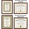 image:imageAmericanflat 11x14 Diploma Frame with ShatterResistant Glass  Use as 85x11 Frame with Mat or Display 11x14 Documents Without Mat  Certificate Frames with Engineered Wood for Wall Display  White  Engineered Wood construction Shatterresistant glass displays diplomas certificates and documents use with or without matMahogany  Gold