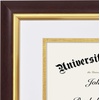 image:imageAmericanflat 11x14 Diploma Frame with ShatterResistant Glass  Use as 85x11 Frame with Mat or Display 11x14 Documents Without Mat  Certificate Frames with Engineered Wood for Wall Display  White  Engineered Wood construction Shatterresistant glass displays diplomas certificates and documents use with or without matMahogany  Gold