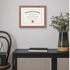 image:imageAmericanflat 11x14 Diploma Frame with ShatterResistant Glass  Use as 85x11 Frame with Mat or Display 11x14 Documents Without Mat  Certificate Frames with Engineered Wood for Wall Display  White  Engineered Wood construction Shatterresistant glass displays diplomas certificates and documents use with or without matOak  Gold
