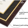 image:imageAmericanflat 11x14 Diploma Frame with ShatterResistant Glass  Use as 85x11 Frame with Mat or Display 11x14 Documents Without Mat  Certificate Frames with Engineered Wood for Wall  Driftwood  Engineered Wood construction Shatterresistant glass displays diplomas certificates and documents use with or without matMahogany  Gold With Black mat