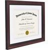 image:imageAmericanflat 11x14 Diploma Frame with ShatterResistant Glass  Use as 85x11 Frame with Mat or Display 11x14 Documents Without Mat  Certificate Frames with Engineered Wood for Wall Display  White  Engineered Wood construction Shatterresistant glass displays diplomas certificates and documents use with or without matMahogany Double white mat