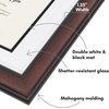 image:imageAmericanflat 11x14 Diploma Frame with ShatterResistant Glass  Use as 85x11 Frame with Mat or Display 11x14 Documents Without Mat  Certificate Frames with Engineered Wood for Wall Display  White  Engineered Wood construction Shatterresistant glass displays diplomas certificates and documents use with or without matMahogany