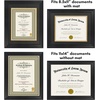 image:imageAmericanflat 11x14 Diploma Frame with ShatterResistant Glass  Use as 85x11 Frame with Mat or Display 11x14 Documents Without Mat  Certificate Frames with Engineered Wood for Wall  Driftwood  Engineered Wood construction Shatterresistant glass displays diplomas certificates and documents use with or without matBlack