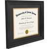 image:imageAmericanflat 11x14 Diploma Frame with ShatterResistant Glass  Use as 85x11 Frame with Mat or Display 11x14 Documents Without Mat  Certificate Frames with Engineered Wood for Wall  Driftwood  Engineered Wood construction Shatterresistant glass displays diplomas certificates and documents use with or without matBlack