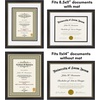 image:imageAmericanflat 11x14 Diploma Frame with ShatterResistant Glass  Use as 85x11 Frame with Mat or Display 11x14 Documents Without Mat  Certificate Frames with Engineered Wood for Wall Display  White  Engineered Wood construction Shatterresistant glass displays diplomas certificates and documents use with or without matBlack  Gold