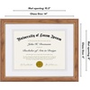 image:imageAmericanflat 11x14 Diploma Frame with ShatterResistant Glass  Use as 85x11 Frame with Mat or Display 11x14 Documents Without Mat  Certificate Frames with Engineered Wood for Wall Display  White  Engineered Wood construction Shatterresistant glass displays diplomas certificates and documents use with or without matOak  Gold