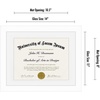 image:imageAmericanflat 11x14 Diploma Frame with ShatterResistant Glass  Use as 85x11 Frame with Mat or Display 11x14 Documents Without Mat  Certificate Frames with Engineered Wood for Wall Display  White  Engineered Wood construction Shatterresistant glass displays diplomas certificates and documents use with or without matWhite
