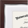 image:imageAmericanflat 11x14 Diploma Frame with ShatterResistant Glass  Use as 85x11 Frame with Mat or Display 11x14 Documents Without Mat  Certificate Frames with Engineered Wood for Wall Display  White  Engineered Wood construction Shatterresistant glass displays diplomas certificates and documents use with or without matMahogany  Silver