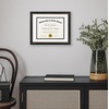 image:imageAmericanflat 11x14 Diploma Frame with ShatterResistant Glass  Use as 85x11 Frame with Mat or Display 11x14 Documents Without Mat  Certificate Frames with Engineered Wood for Wall Display  White  Engineered Wood construction Shatterresistant glass displays diplomas certificates and documents use with or without matBlack  Gold