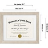 image:imageAmericanflat 11x14 Diploma Frame with ShatterResistant Glass  Use as 85x11 Frame with Mat or Display 11x14 Documents Without Mat  Certificate Frames with Engineered Wood for Wall  Driftwood  Engineered Wood construction Shatterresistant glass displays diplomas certificates and documents use with or without matDriftwood