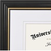 image:imageAmericanflat 11x14 Diploma Frame with ShatterResistant Glass  Use as 85x11 Frame with Mat or Display 11x14 Documents Without Mat  Certificate Frames with Engineered Wood for Wall Display  White  Engineered Wood construction Shatterresistant glass displays diplomas certificates and documents use with or without matBlack