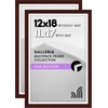image:imageAmericanflat 11x14 Picture Frame 2Pack  Matted to 8x10  White  Slim Molding construction Polished plexiglass front hangs vertical or horizontal sawtooth hangers includedMahogany