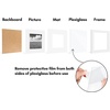 image:imageAmericanflat 11x14 Picture Frame 2Pack  Matted to 8x10  White  Slim Molding construction Polished plexiglass front hangs vertical or horizontal sawtooth hangers includedWhite
