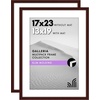 image:imageAmericanflat 11x14 Picture Frame 2Pack  Matted to 8x10  White  Slim Molding construction Polished plexiglass front hangs vertical or horizontal sawtooth hangers includedMahogany