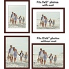 image:imageAmericanflat 11x14 Picture Frame 2Pack  Matted to 8x10  White  Slim Molding construction Polished plexiglass front hangs vertical or horizontal sawtooth hangers includedMahogany