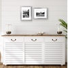 image:imageAmericanflat 11x14 Picture Frame 2Pack  Matted to 8x10  White  Slim Molding construction Polished plexiglass front hangs vertical or horizontal sawtooth hangers includedSilver