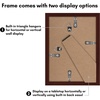 image:imageAmericanflat 11x14 Picture Frame 2Pack  Matted to 8x10  White  Slim Molding construction Polished plexiglass front hangs vertical or horizontal sawtooth hangers includedMahogany