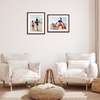 image:imageAmericanflat 11x14 Picture Frame 2Pack  Matted to 8x10  White  Slim Molding construction Polished plexiglass front hangs vertical or horizontal sawtooth hangers includedMahogany