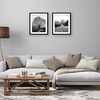 image:imageAmericanflat 11x14 Picture Frame 2Pack  Matted to 8x10  White  Slim Molding construction Polished plexiglass front hangs vertical or horizontal sawtooth hangers includedBlack