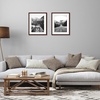 image:imageAmericanflat 11x14 Picture Frame 2Pack  Matted to 8x10  White  Slim Molding construction Polished plexiglass front hangs vertical or horizontal sawtooth hangers includedMahogany