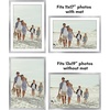 image:imageAmericanflat 11x14 Picture Frame 2Pack  Matted to 8x10  White  Slim Molding construction Polished plexiglass front hangs vertical or horizontal sawtooth hangers includedSilver