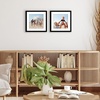 image:imageAmericanflat 11x14 Picture Frame 2Pack  Matted to 8x10  White  Slim Molding construction Polished plexiglass front hangs vertical or horizontal sawtooth hangers includedBlack