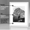 image:imageAmericanflat 11x14 Picture Frame 2Pack  Matted to 8x10  White  Slim Molding construction Polished plexiglass front hangs vertical or horizontal sawtooth hangers includedWhite