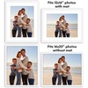 image:imageAmericanflat 11x14 Picture Frame 2Pack  Matted to 8x10  White  Slim Molding construction Polished plexiglass front hangs vertical or horizontal sawtooth hangers includedWhite